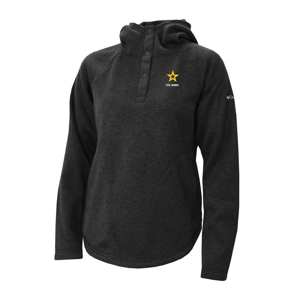 Army Star Columbia Women's Sweater Weather Pullover Hoodie (Black)*