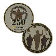 Load image into Gallery viewer, U.S. Army This We&#39;ll Defend 250th Challenge Coin