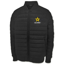 Load image into Gallery viewer, Army Star Paradox Polyloft Bomber Jacket (Black)