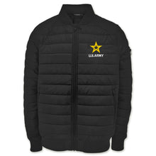 Load image into Gallery viewer, Army Star Paradox Polyloft Bomber Jacket (Black)