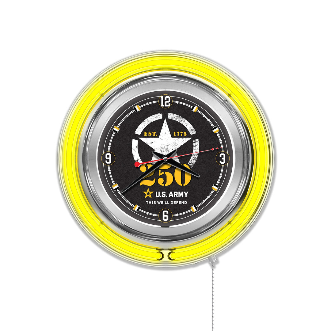 United States Army - 250 Years Double Neon Wall Clock*