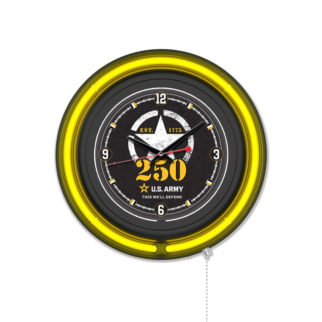 United States Army - 250 Years Double Neon Wall Clock*