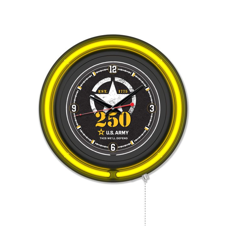 United States Army - 250 Years Double Neon Wall Clock*
