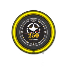 Load image into Gallery viewer, United States Army - 250 Years Double Neon Wall Clock*