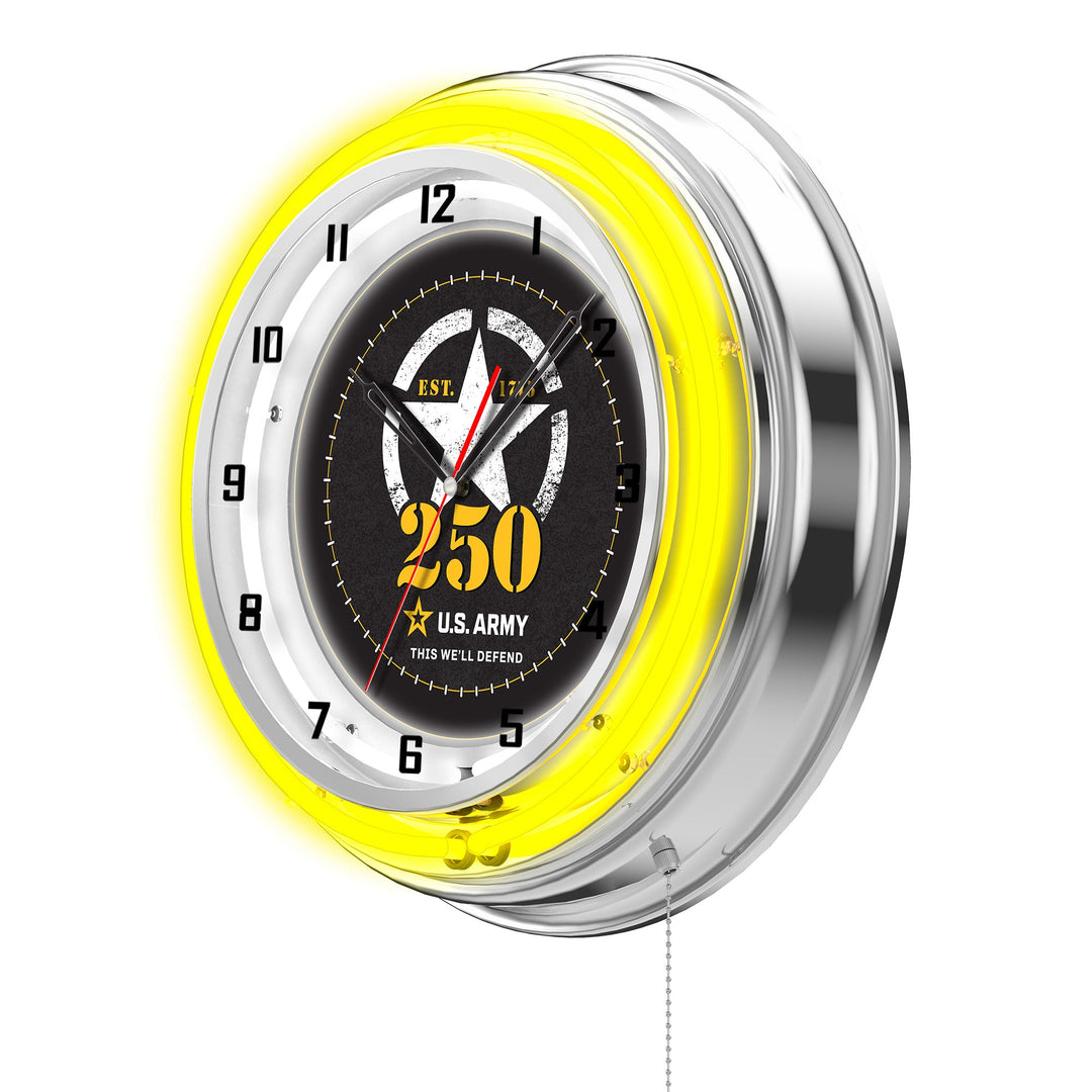 United States Army - 250 Years Double Neon Wall Clock*