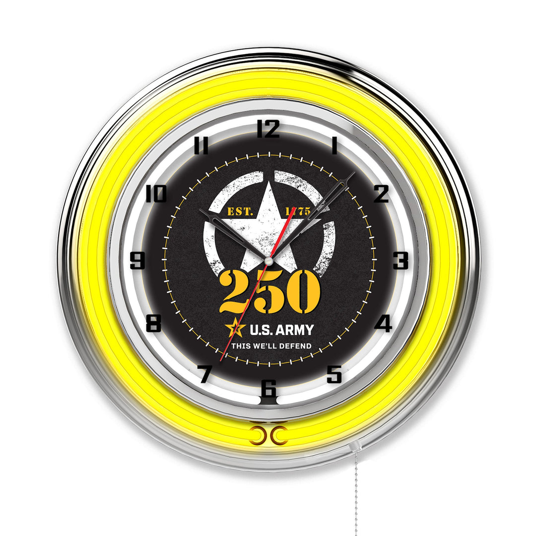 United States Army - 250 Years Double Neon Wall Clock*