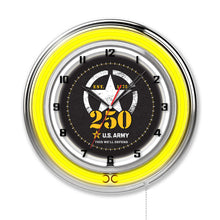 Load image into Gallery viewer, United States Army - 250 Years Double Neon Wall Clock*