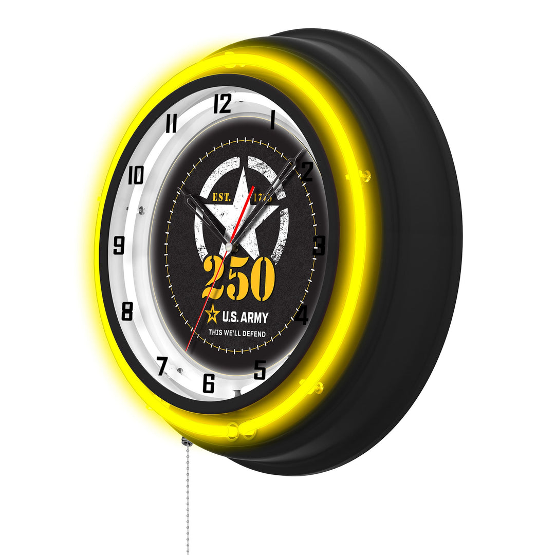 United States Army - 250 Years Double Neon Wall Clock*