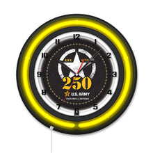 Load image into Gallery viewer, United States Army - 250 Years Double Neon Wall Clock*