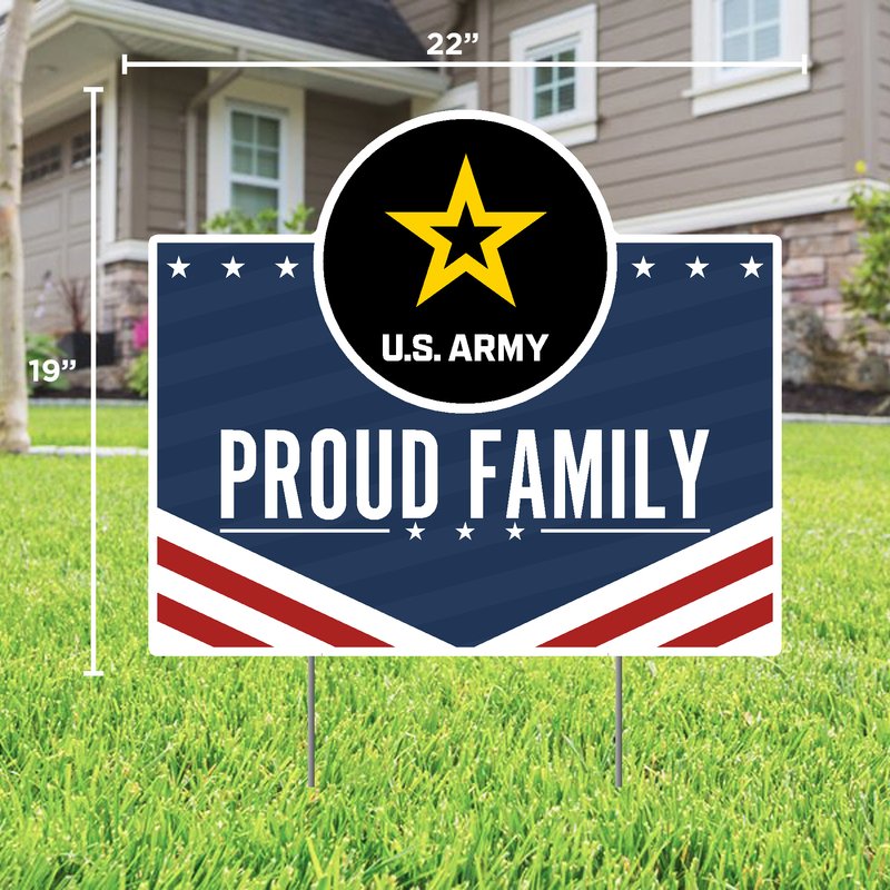 Army Proud Family Lawn Sign*