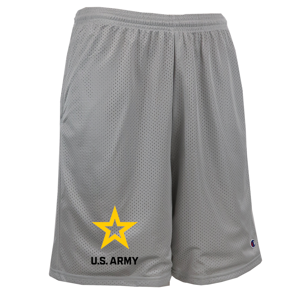 Pick Your Design Army Mesh Shorts (Grey)