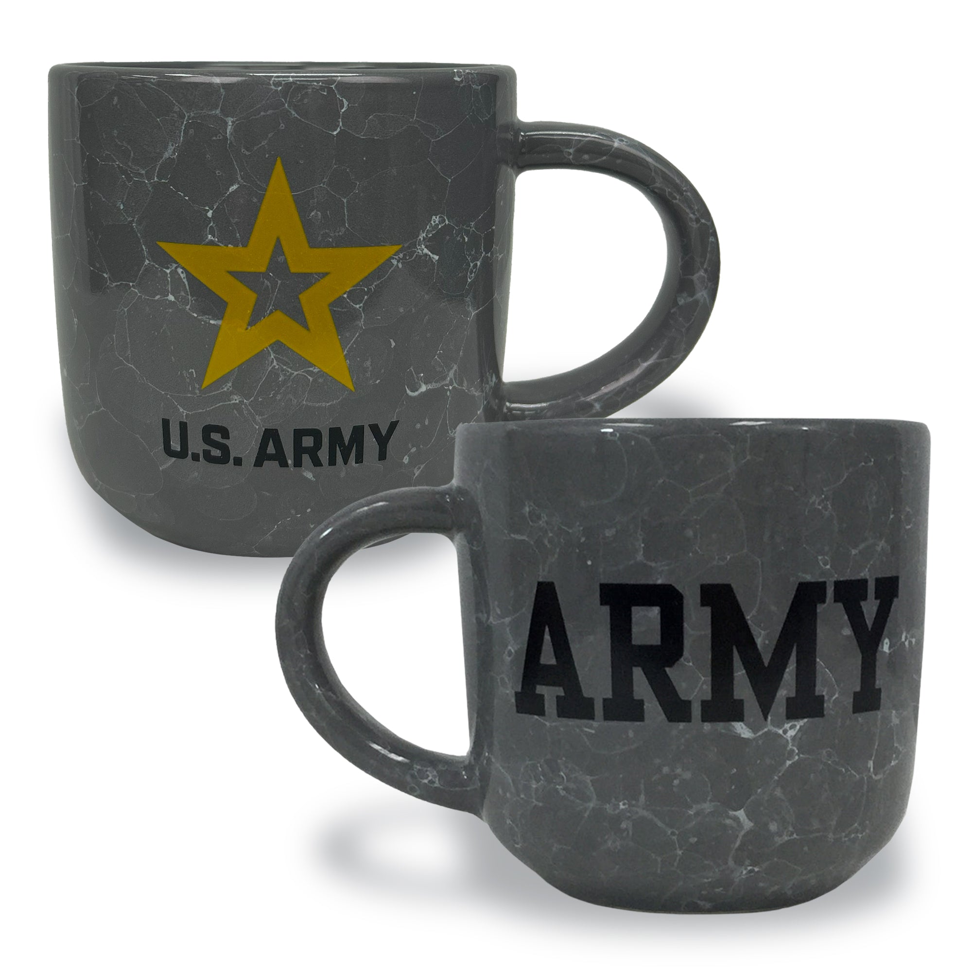 Army Marbled 17 oz Mug (Grey)