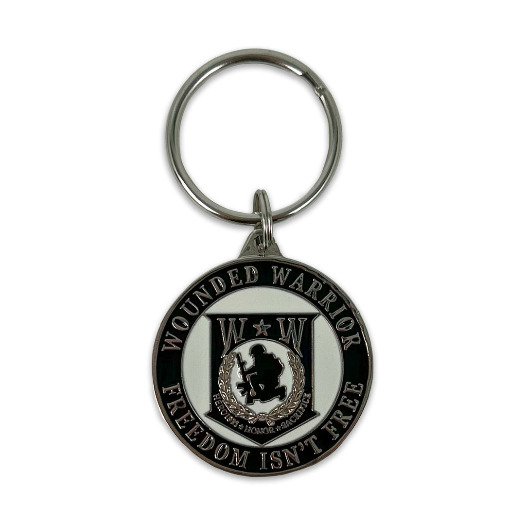 Wounded Warrior Freedom Isn't Free Double Sided Key Ring