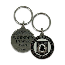 Load image into Gallery viewer, Wounded Warrior Freedom Isn&#39;t Free Double Sided Key Ring