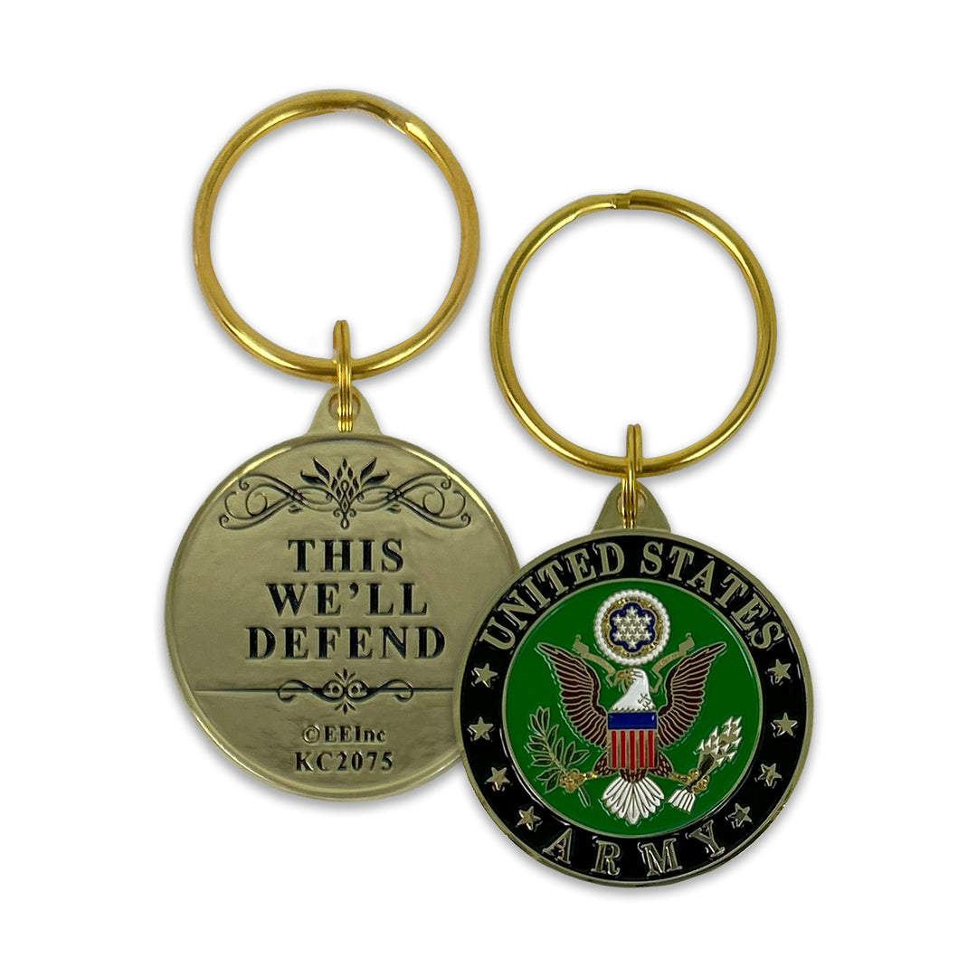 United States Army Double Sided Key Ring