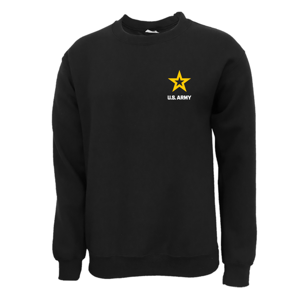 Army Star Left Chest Crewneck