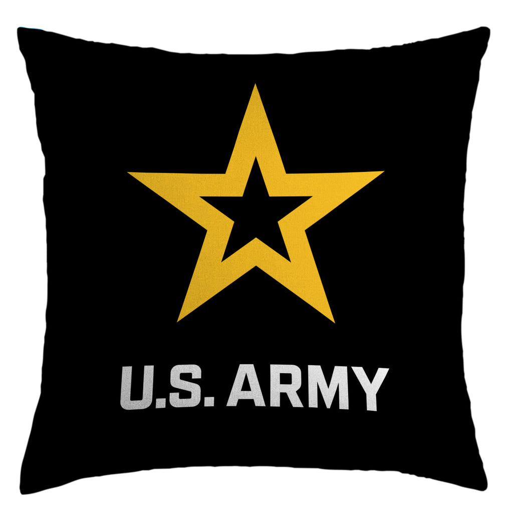 Army Star Simmons Throw Pillow (Black)