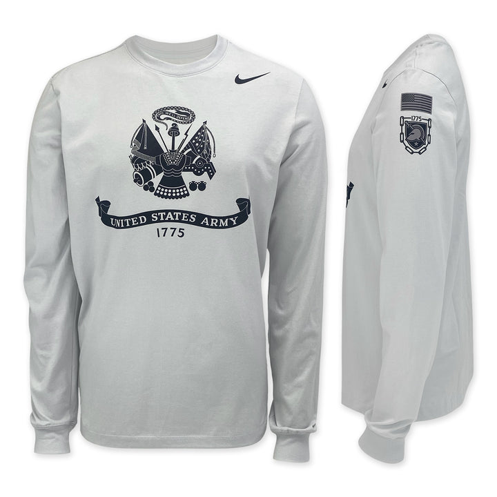 United States Army Nike 2025 Rivalry Cotton Long Sleeve T-Shirt (Photon Dust)