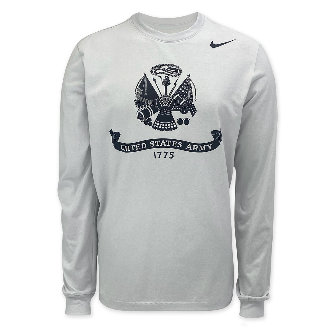 United States Army Nike 2025 Rivalry Cotton Long Sleeve T-Shirt (Photon Dust)