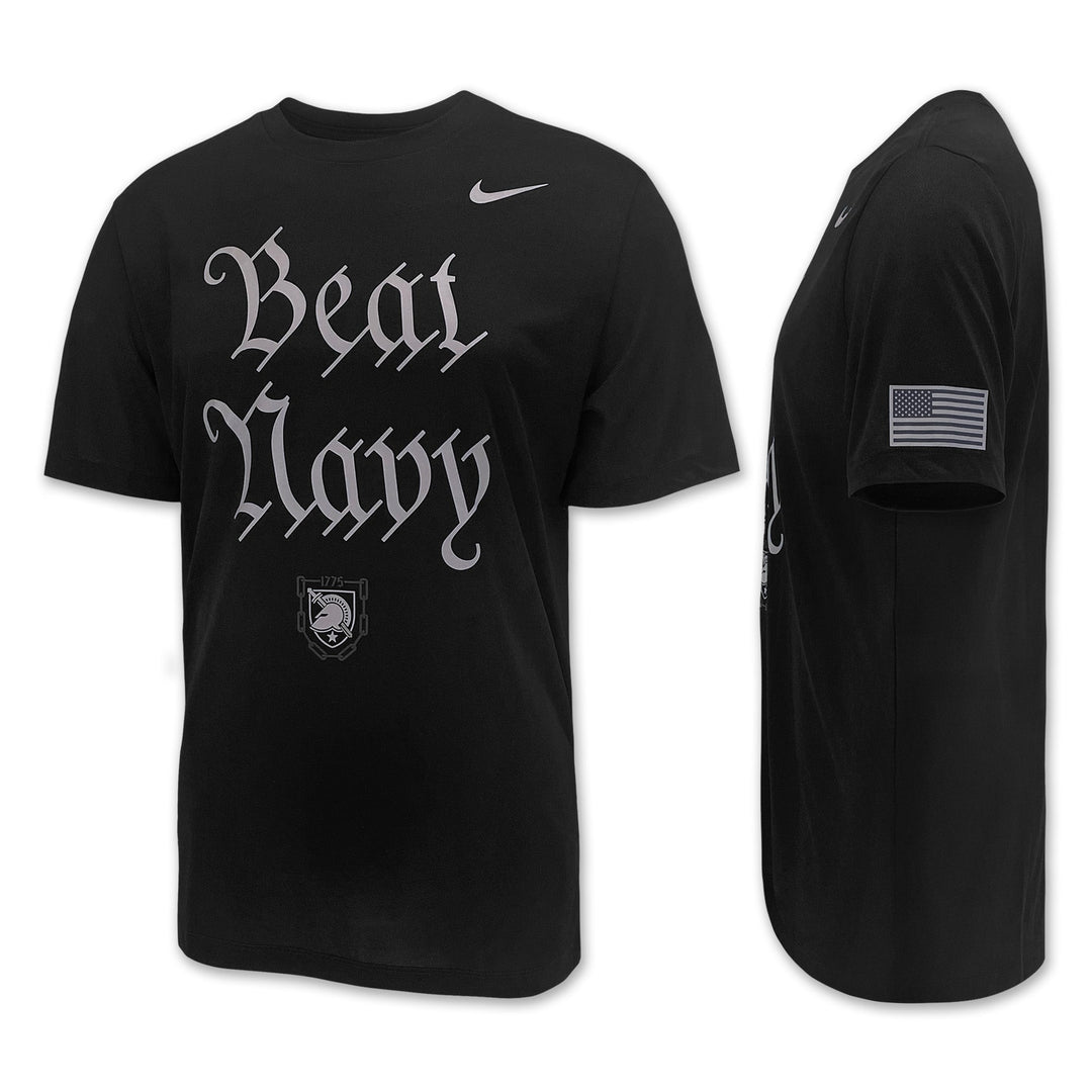 Army Nike 2025 Rivalry Beat Navy Dri-Fit Legend T-Shirt (Black)