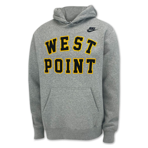 West Point Nike USMA Men's Club Fleece Hood (Grey)
