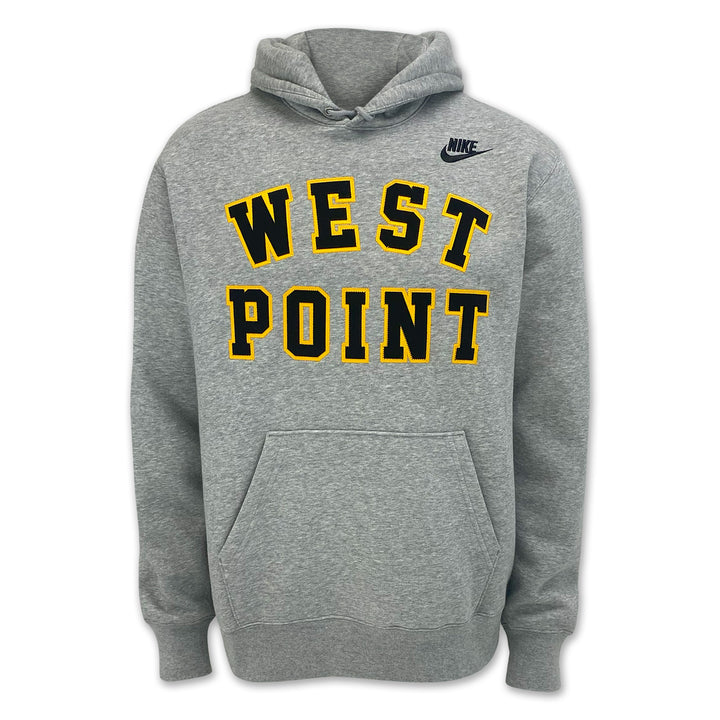West Point Nike USMA Men's Club Fleece Hood (Grey)