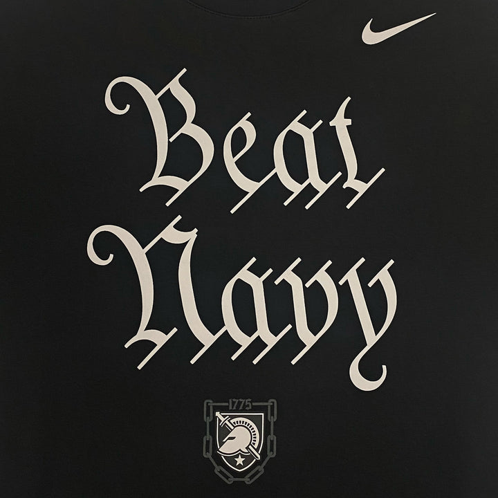 Army Nike 2025 Rivalry Beat Navy Club Fleece Crewneck (Black)