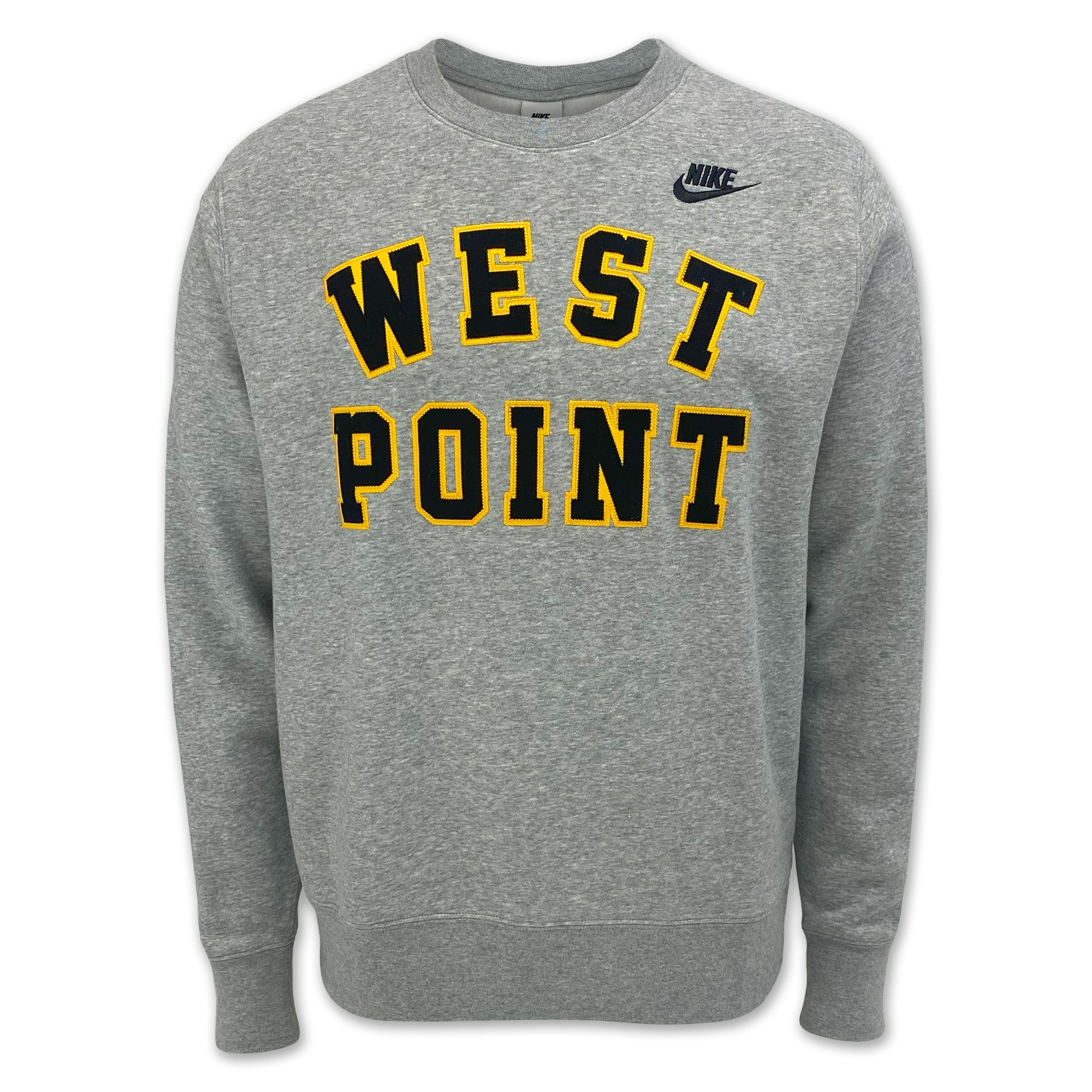 West Point Nike USMA Men's Club Fleece Crewneck (Grey)