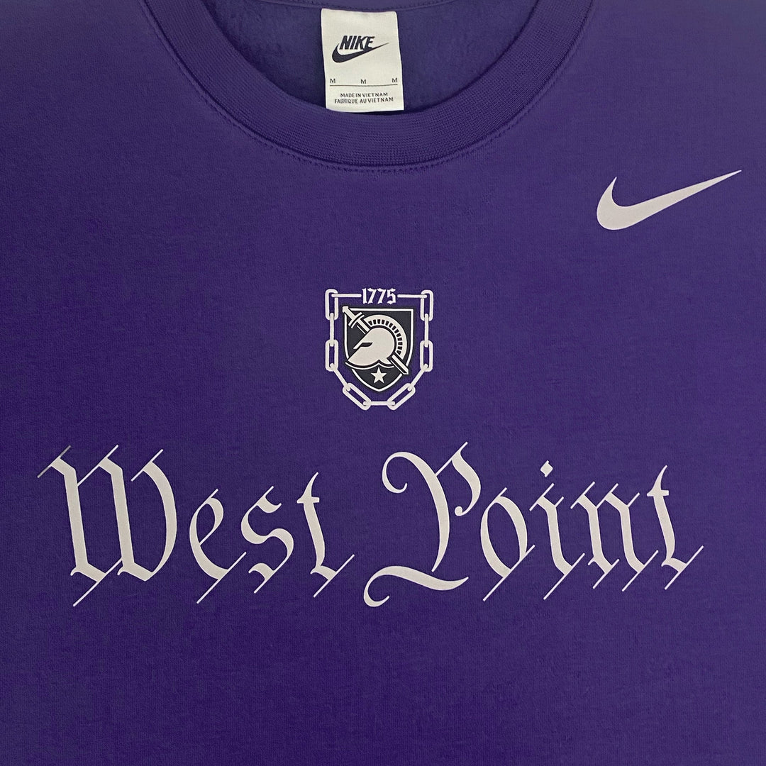 Army Nike 2025 Rivalry West Point Club Fleece Crewneck (Purple)