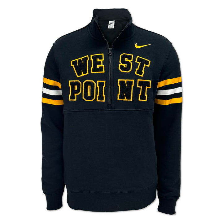 West Point Nike USMA Men's Club Fleece Half Zip (Black)