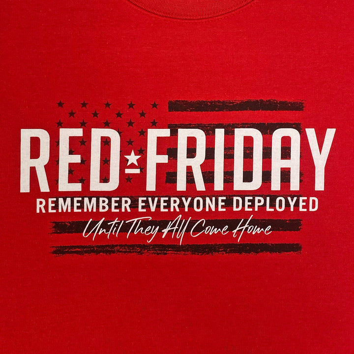 Red Friday Remember Everyone Deployed Crewneck (Red)