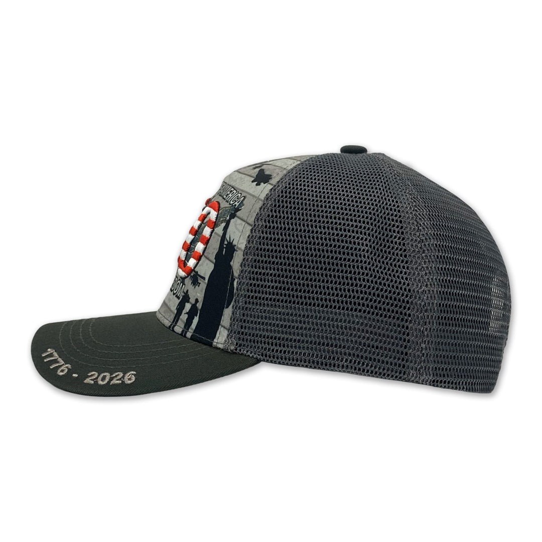 United States Of America 250 Years of Freedom Mesh Back Hat