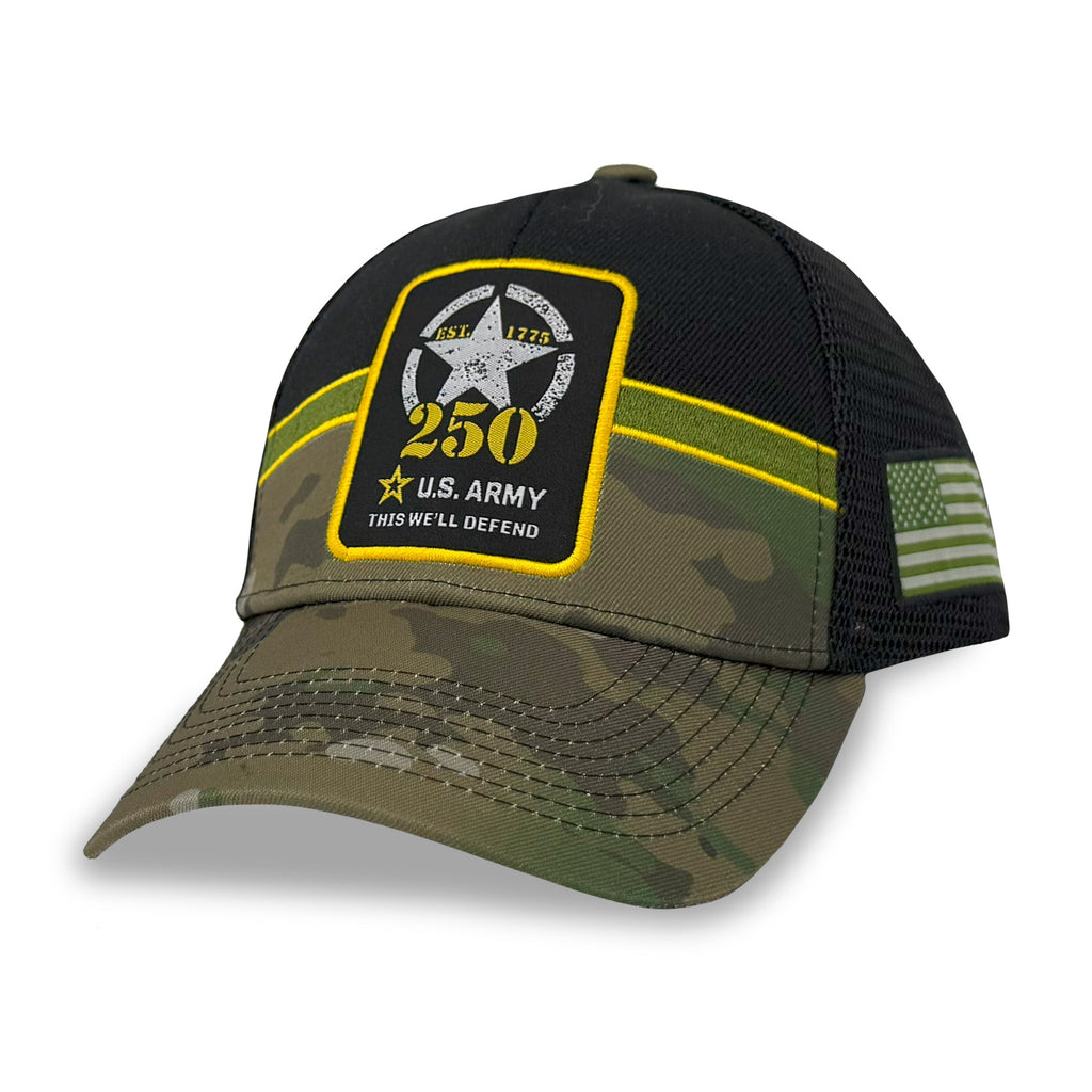 Army Medal of Honor 250th Anniversary Hat (Black/Camo)