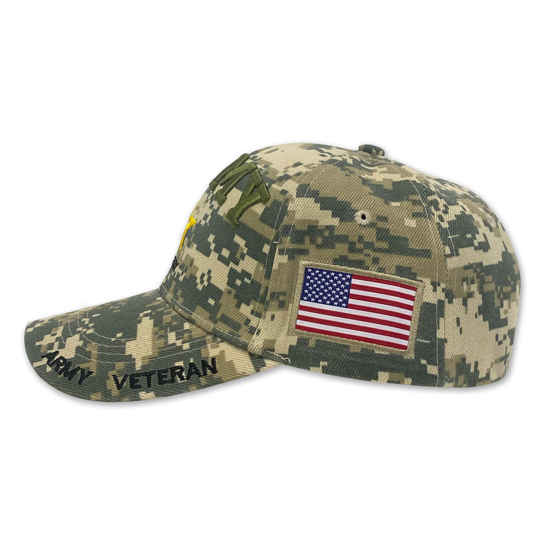 Army Star Veteran Digital Camo Hat (Camo)