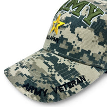 Load image into Gallery viewer, Army Star Veteran Digital Camo Hat (Camo)