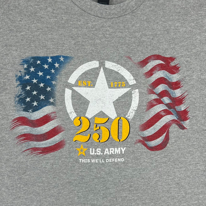 Army 250th Anniversary Flag T-Shirt (Grey)