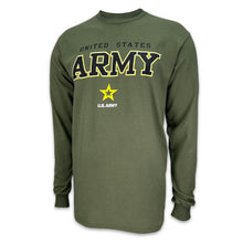 Load image into Gallery viewer, United States Army Block Star Long Sleeve T-Shirt (OD Green)