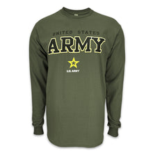 Load image into Gallery viewer, United States Army Block Star Long Sleeve T-Shirt (OD Green)