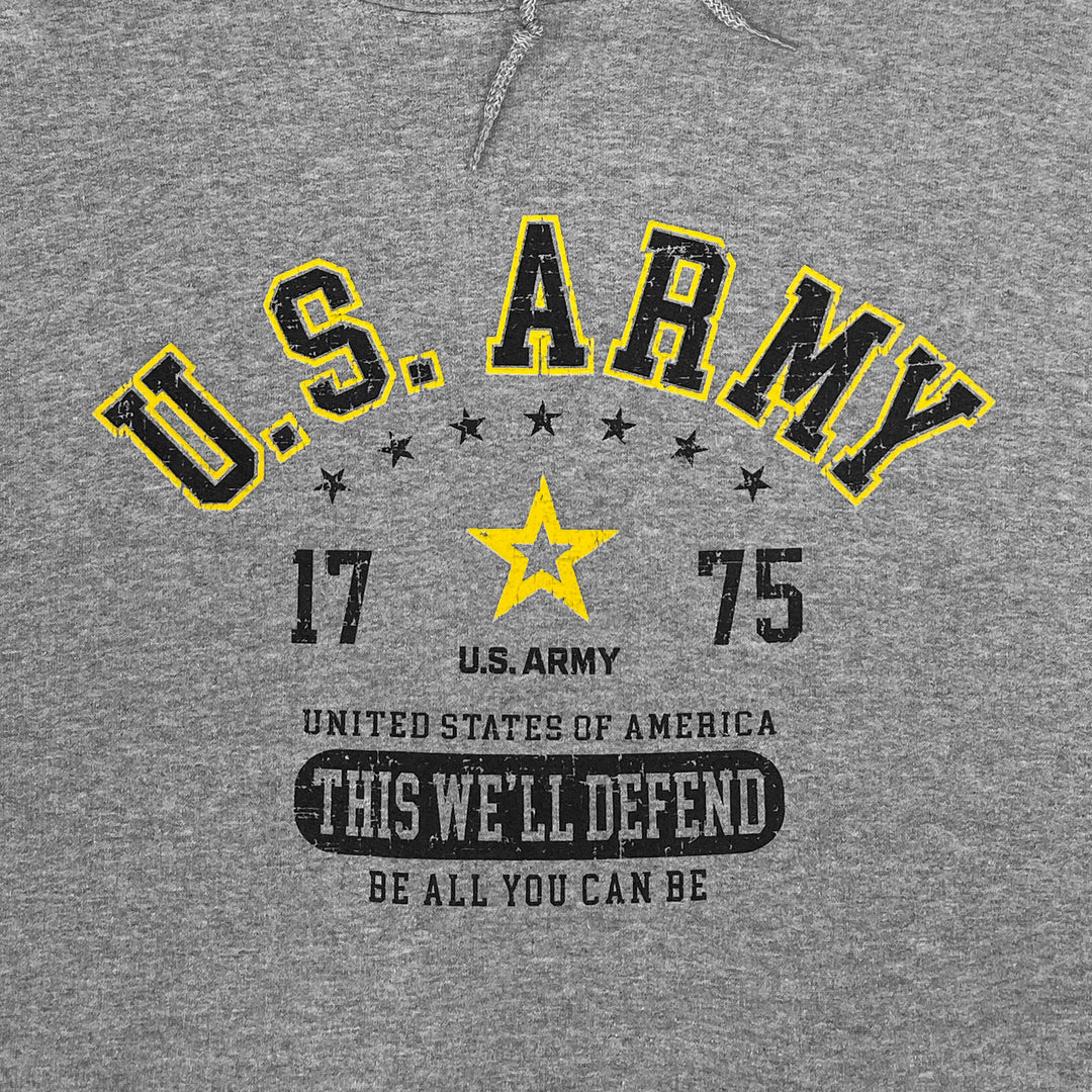 Army Distressed This We'll Defend Hood (Grey)