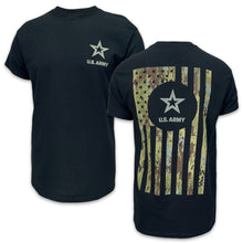 Load image into Gallery viewer, Army Camo Flag T-Shirt (Black)