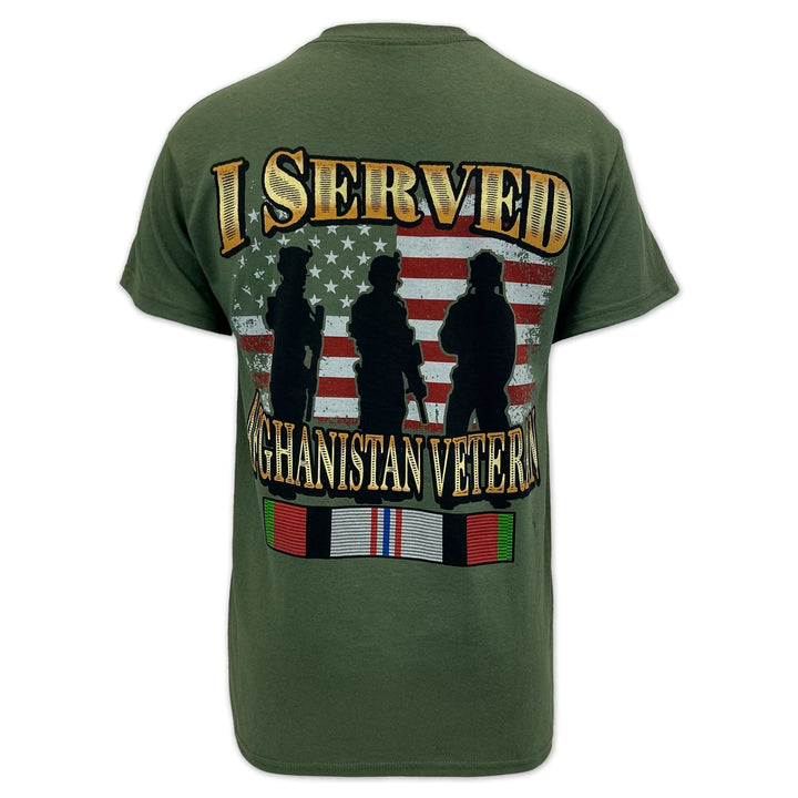 I Served Afghanistan Veteran T-Shirt (OD Green)