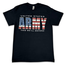 Load image into Gallery viewer, United States Army Flag T-Shirt (Black)