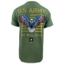 Load image into Gallery viewer, Army Stars and Stripes T-Shirt (OD Green)