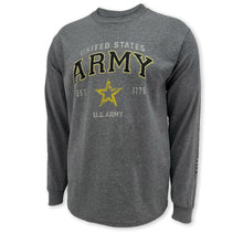 Load image into Gallery viewer, Army Star Est. 1775 Long Sleeve T-Shirt (Grey)