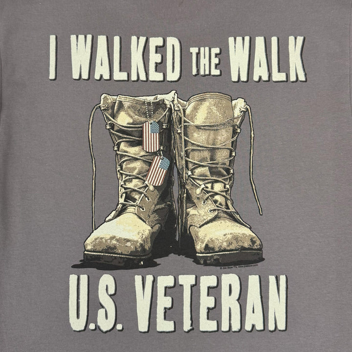 I Walked the Walk U.S. Veteran T-Shirt (Charcoal)