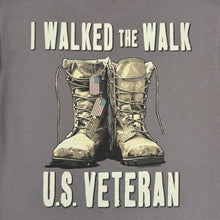 Load image into Gallery viewer, I Walked the Walk U.S. Veteran T-Shirt (Charcoal)