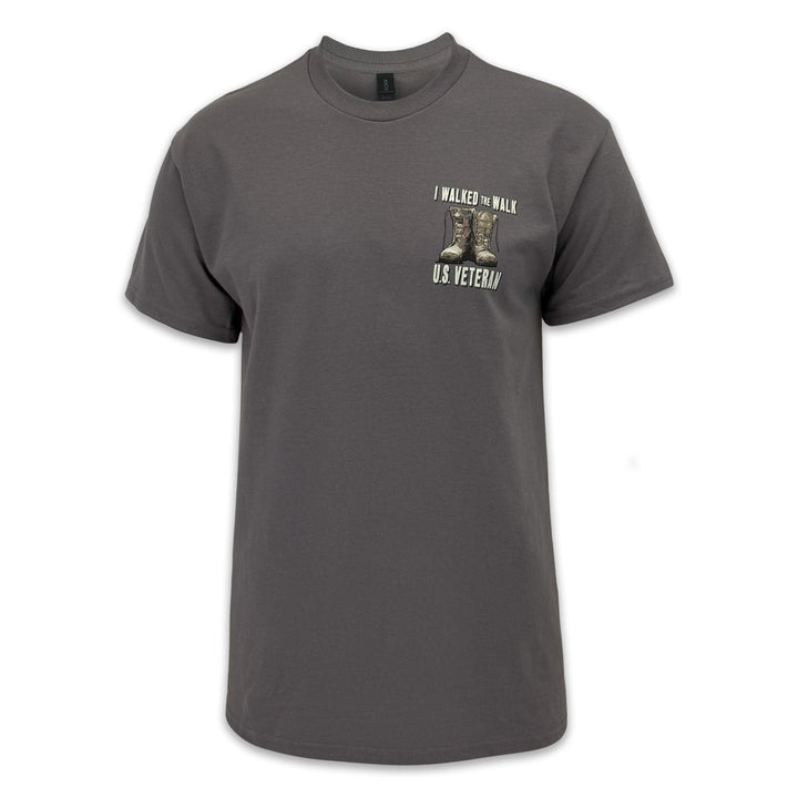 I Walked the Walk U.S. Veteran T-Shirt (Charcoal)