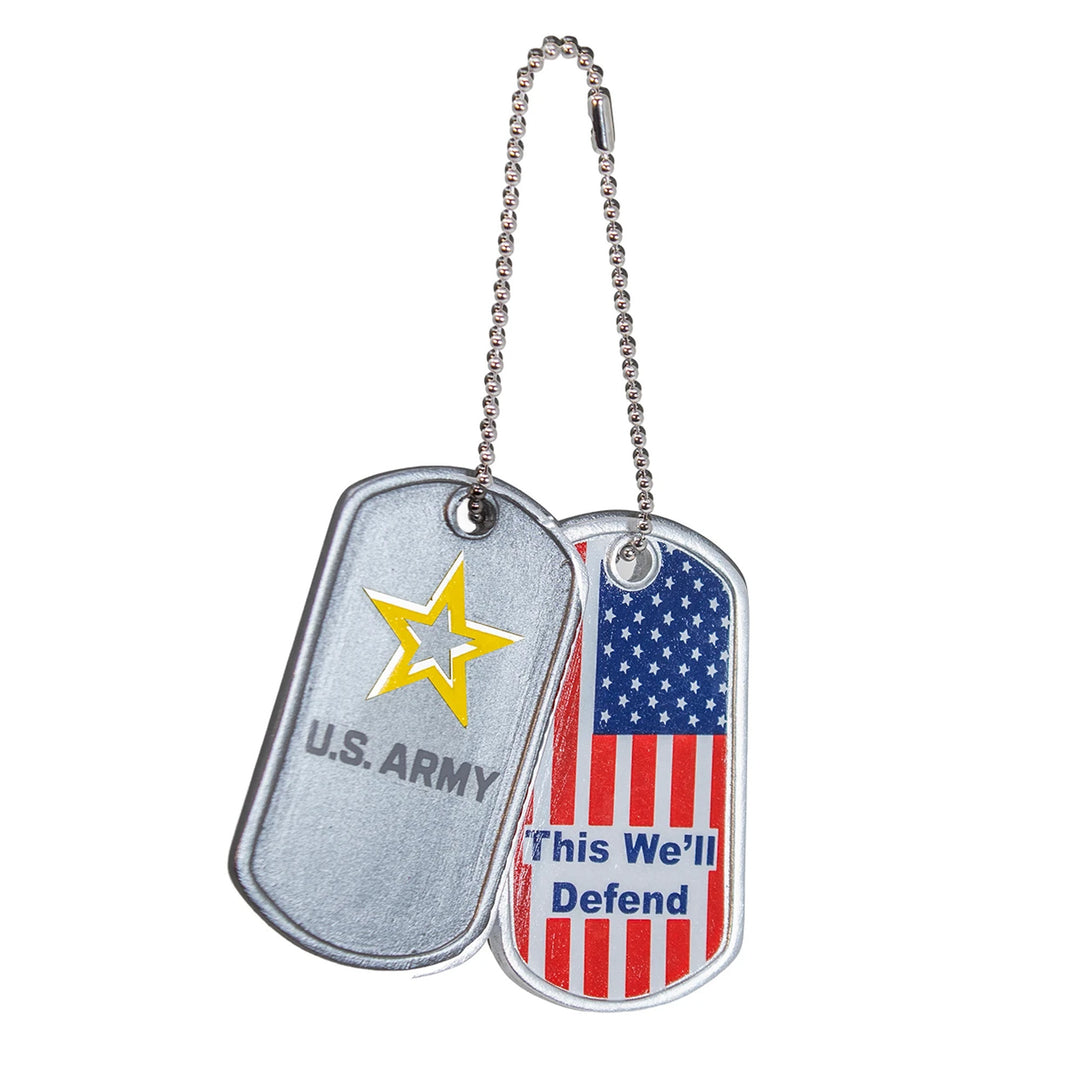 U.S. Army This We'll Defend Dog Tag Ornament