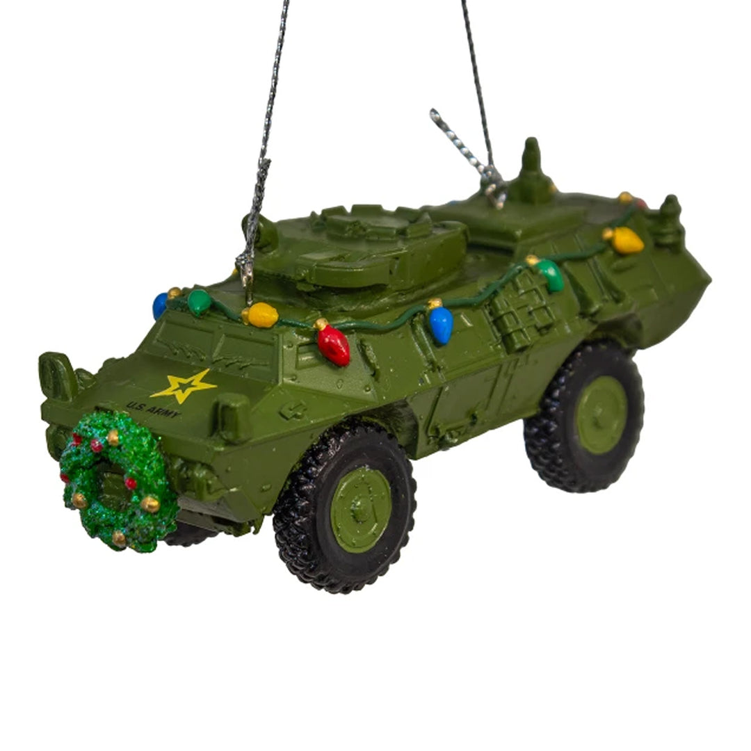 U.S. Army Vehicle Christmas Lights Ornament