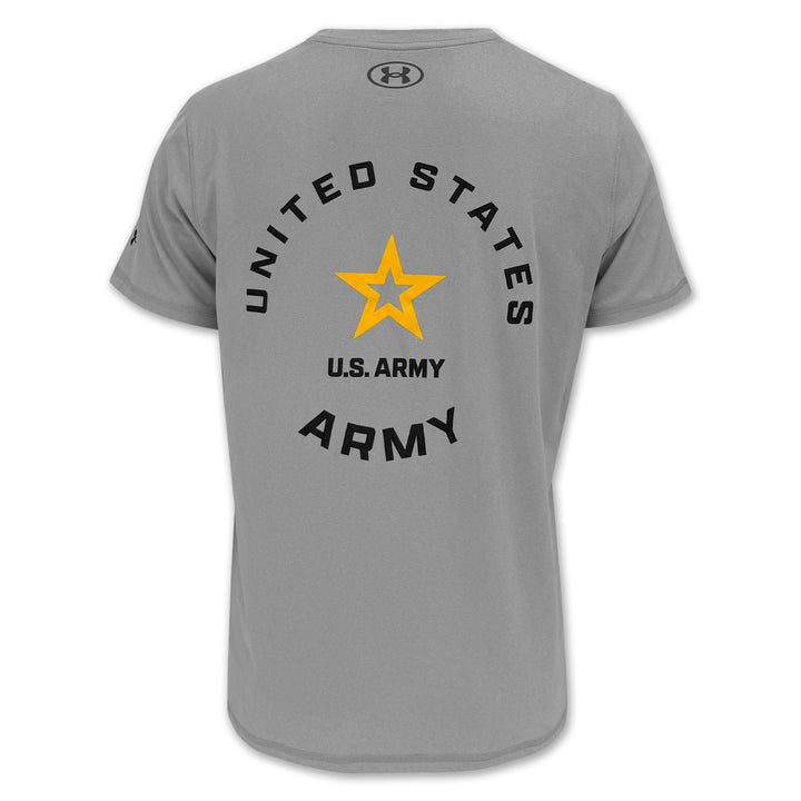 United States Army Star Under Armour Tech T-Shirt (Grey)